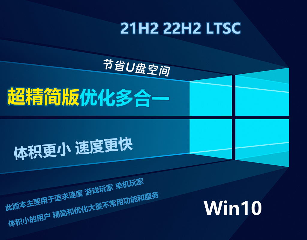 Win10 -22h2 LTSC 2021 超精简优化装机版 64位 20240715（超精简优化 速度更快）-GT简纯